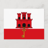 Gibraltar-vlag Briefkaart (Voorkant)