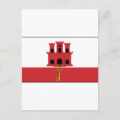 Gibraltar-vlag Briefkaart (Voorkant)