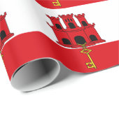 Gibraltar-vlag Cadeaupapier (Rol Hoek)
