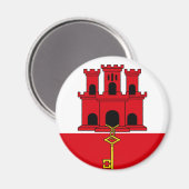Gibraltar Vlag GI Magneet (Voorkant / Achterkant)