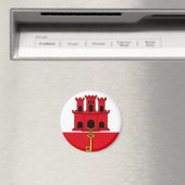 Gibraltar Vlag GI Magneet (Insitu (Vaatwasser))