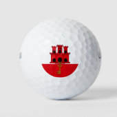 Gibraltar-vlag Golfballen (Voorkant)