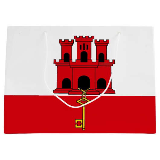 Gibraltar-vlag Groot Cadeauzakje (Voorkant)