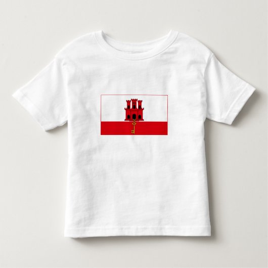 Gibraltar-vlag Kinder Shirts (Voorkant)