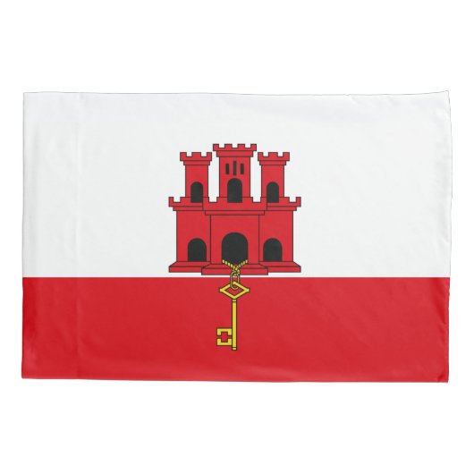 Gibraltar-vlag Kussensloop (Achterkant)