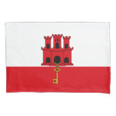 Gibraltar-vlag Kussensloop (Voorkant)