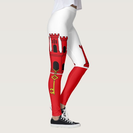 Gibraltar-vlag Leggings (Rechts)