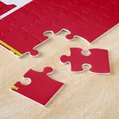 Gibraltar vlag legpuzzel (Zijkant)