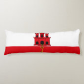 Gibraltar-vlag Lichaamskussen (Voorkant)