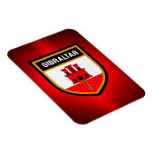 Gibraltar-vlag Magneet (Rechterzijde)