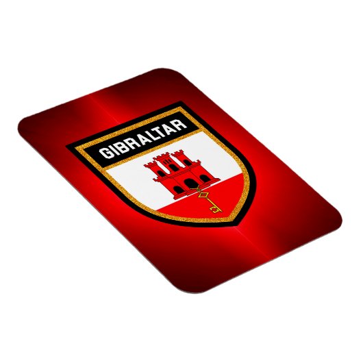 Gibraltar-vlag Magneet (Rechterzijde)