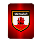 Gibraltar-vlag Magneet (Verticaal)