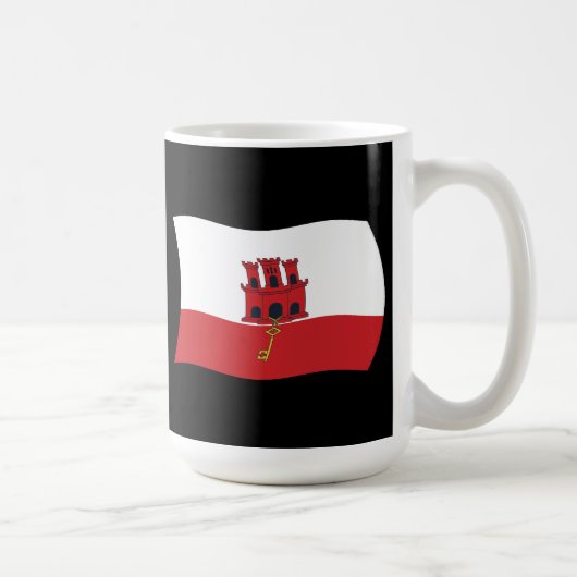 Gibraltar Vlag Mok (Rechts)