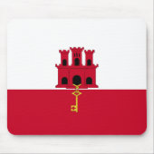 Gibraltar vlag muismat (Voorkant)