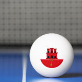 Gibraltar-vlag Pingpongbal (Net)