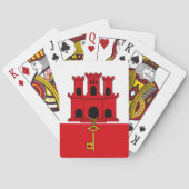 Gibraltar-vlag Pokerkaarten (Achterkant)