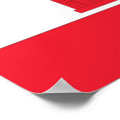 Gibraltar-vlag Poster (Hoek)