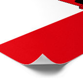 Gibraltar-vlag Poster (Hoek)