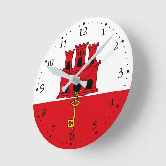 Gibraltar-vlag Ronde Klok (Hoek)