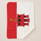 Gibraltar-vlag Sherpa Deken (Voorkant)