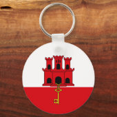 Gibraltar-vlag Sleutelhanger (Voorkant)