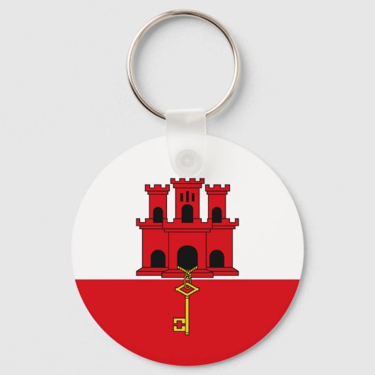 Gibraltar-vlag Sleutelhanger (Achterkant)