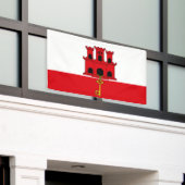 Gibraltar-vlag Spandoek (Buitenkant Gebouw)
