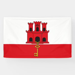Gibraltar-vlag Spandoek