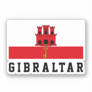 Gibraltar-vlag Sticker
