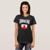 Gibraltar-vlag T-shirt (Voorkant volledig)