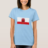 Gibraltar-vlag T-shirt (Voorkant)