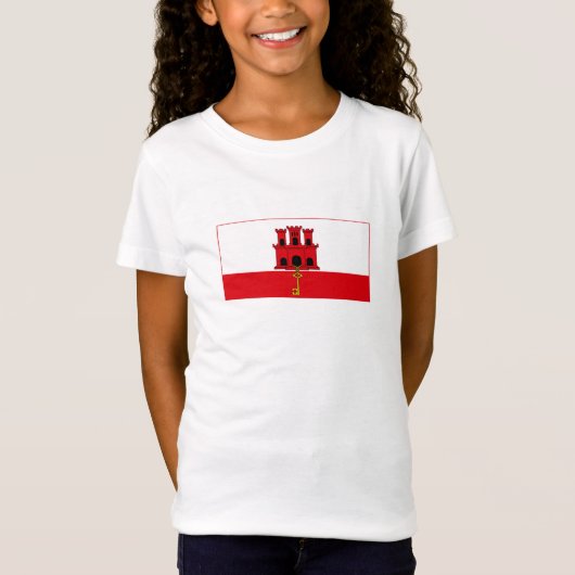 Gibraltar-vlag T-shirt (Voorkant)