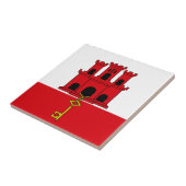 Gibraltar-vlag Tegeltje (Zijkant)