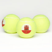 Gibraltar-vlag Tennisballen (Multi)