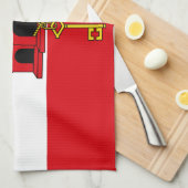 Gibraltar-vlag Theedoek (Quarter Fold)