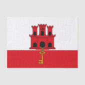 Gibraltar-vlag Tissuepapier (Voorkant)