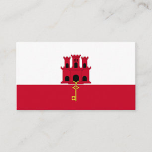 Gibraltar vlag visitekaartje