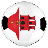 Gibraltar-vlag Voetbal (Gedraaid)