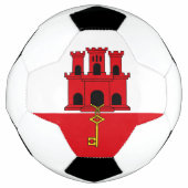 Gibraltar-vlag Voetbal (Voorkant)