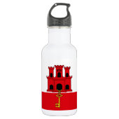 Gibraltar-vlag Waterfles (Voorkant)