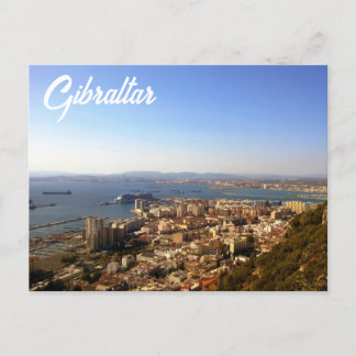 Gibraltar von oben briefkaart