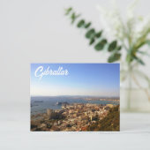 Gibraltar von oben briefkaart (Staand voorkant)