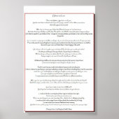 Gibran On Love Poster (Voorkant)