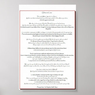 Gibran On Love Poster