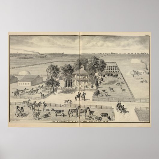 Gibson boerderij, Woodland Poster (Voorkant)