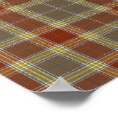 Gibson Coat of Arms en Tartan Poster (Hoek)