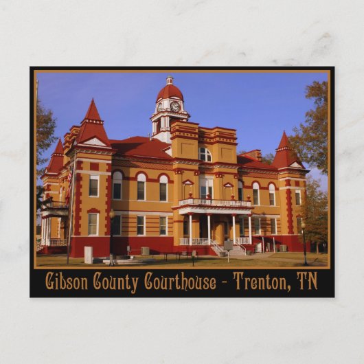 Gibson County Courthouse - Trenton, TN Briefkaart (Voorkant)