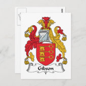 Gibson Family Crest Briefkaart (Voorkant / Achterkant)