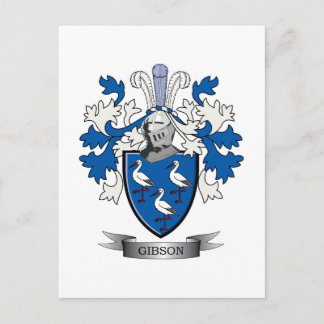 Gibson Family Crest Coat of Arms Briefkaart