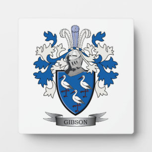 Gibson Family Crest Coat of Arms Fotoplaat